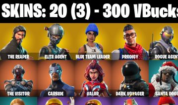 CONTA FORTNITE com The Reaper | Elite Agent | Prodigy e 20 SKINS