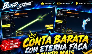 CONTA BLOOD STRIKE SKIN COM SKIN ETERNAS FOICE ROXA BUTTERFLY E ETC