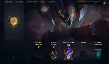 UNRANKED | MMR PLATINA | KHA ODISSEIA | 6 SKINS | 58 CAMPEÕES [FULL ACESSO]