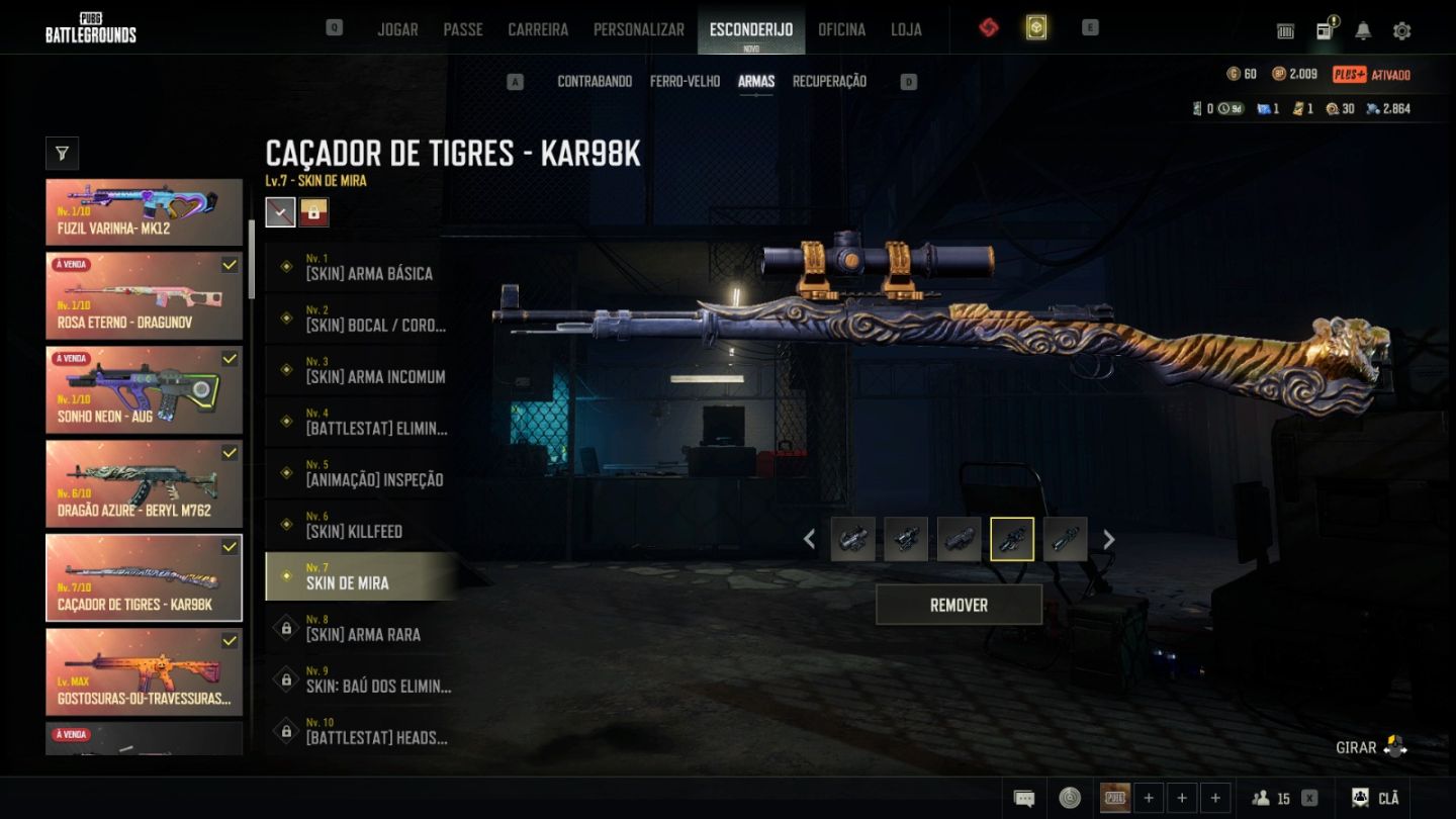 CONTA PUBG 9 PROGRECIVAS