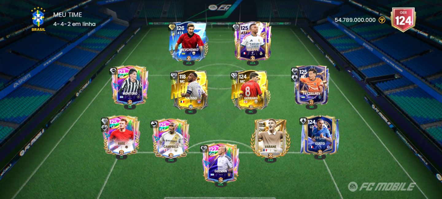 CONTA EA SPORTS FC MOBILE | GER 124 | VALOR DE 52,1 BI | CAMPEÃO DE FC