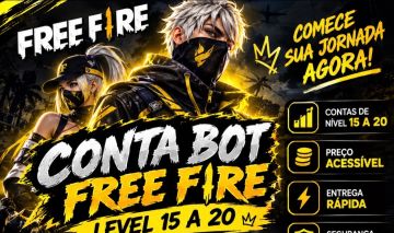 CONTA BOT FREE FIRE LEVEL 15 A 20 | BARATINHA | ENTREGA RÁPIDA