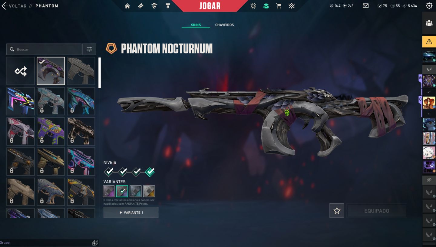 CONTA FULLACESSO COM KARAMBIT ION E VANDAL PRIMORDIUM ENTRE OUTRAS SKINS