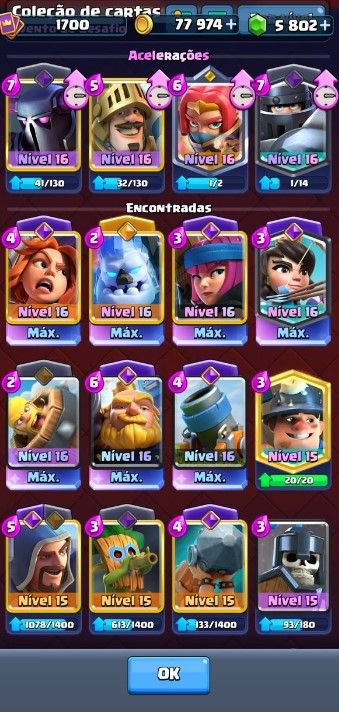 CONTA DE CLASH ROYALE | 14K TROFEUS 16 EVOLUÇÃO E 4 HEROI COM GRANDE CAMPEÃO |
