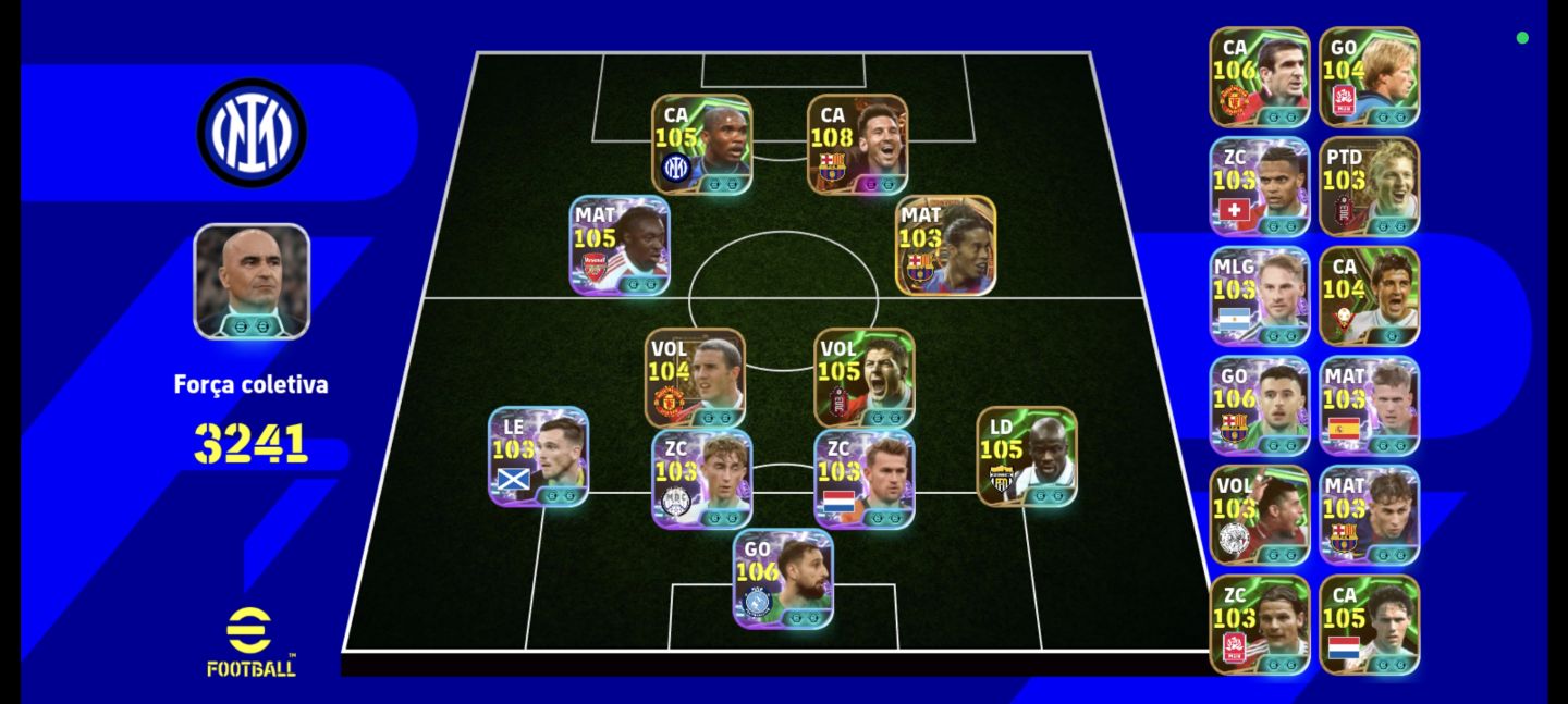 Conta efootebol muito boa com Messi blitz culler