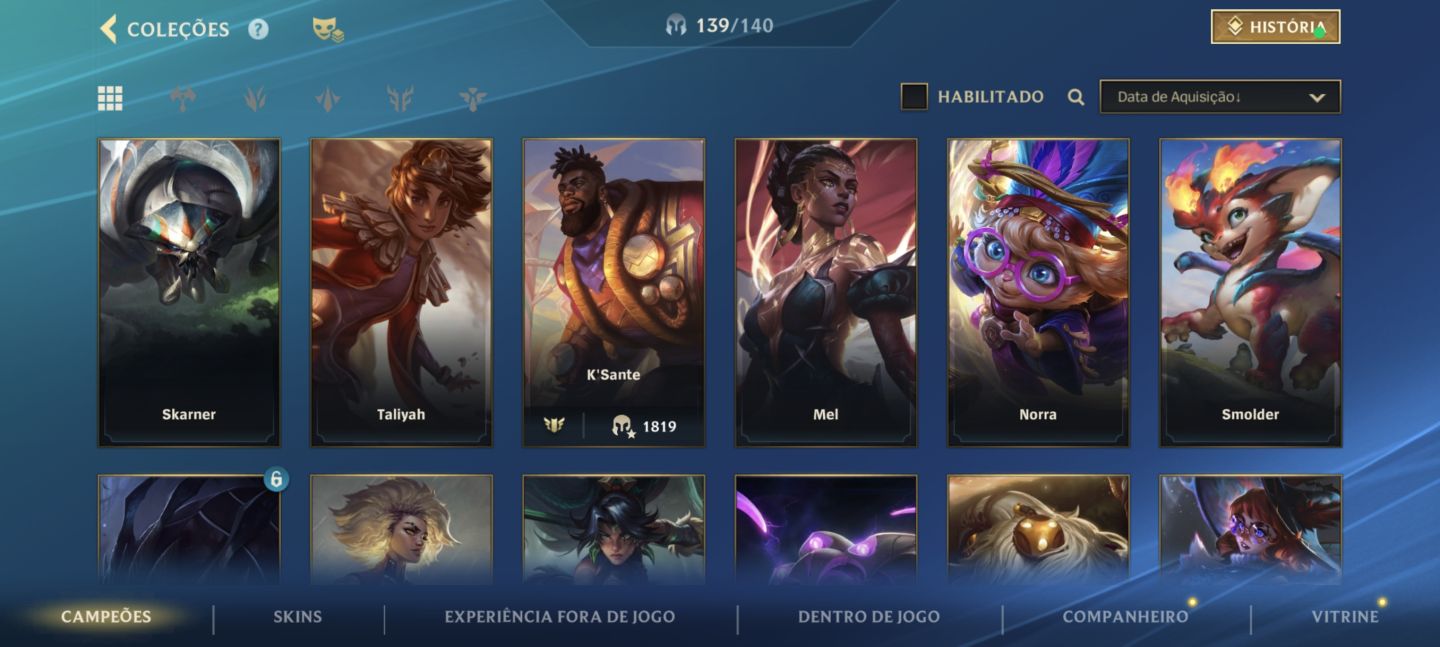 CONTA WILD RIFT NÍVEL 270 | 220 SKINS | ELO MESTRE 7x | TODOS OS CAMPEÕES