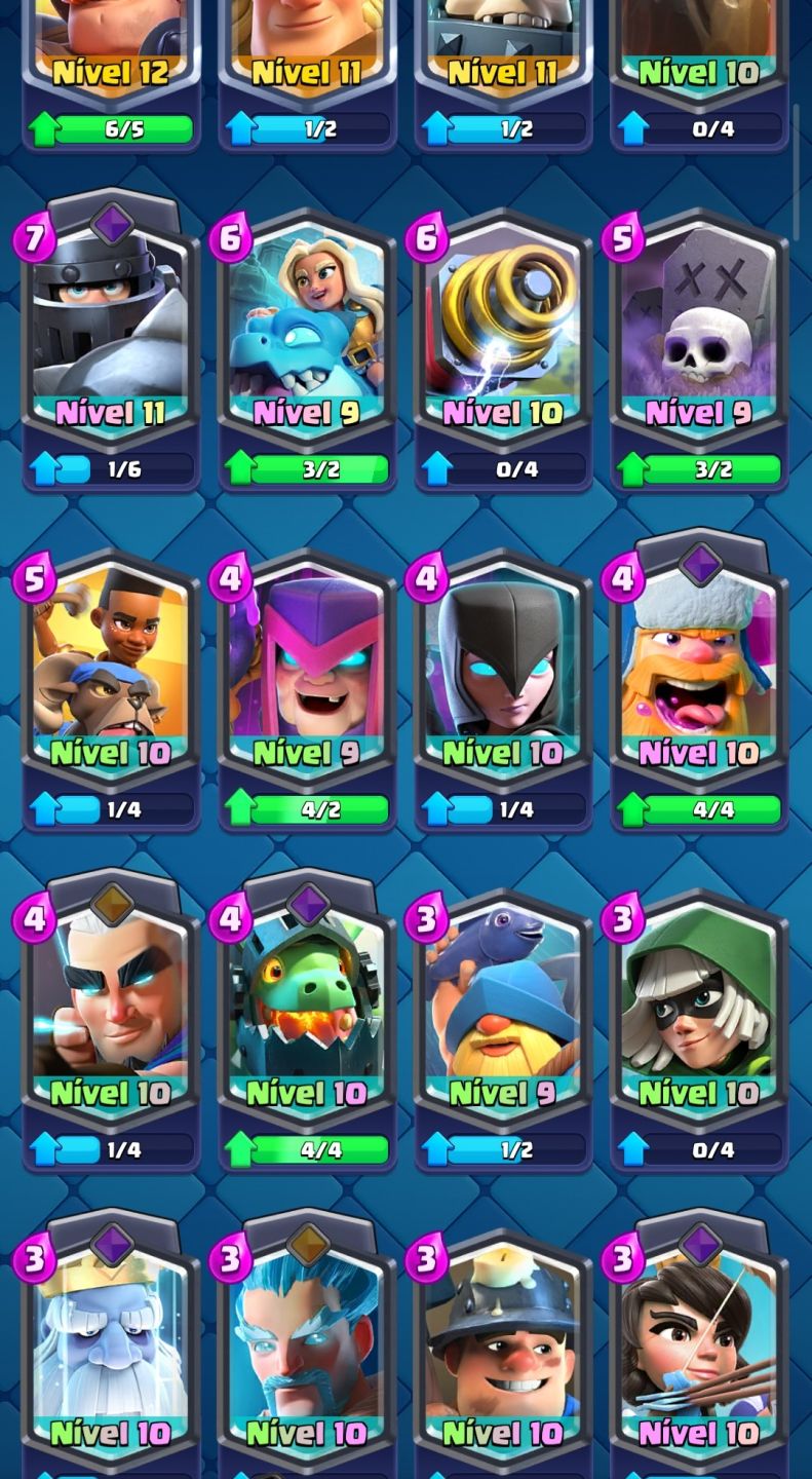 CONTA CLASH ROYALE - MUITAS CARTAS E TROFÉUS
