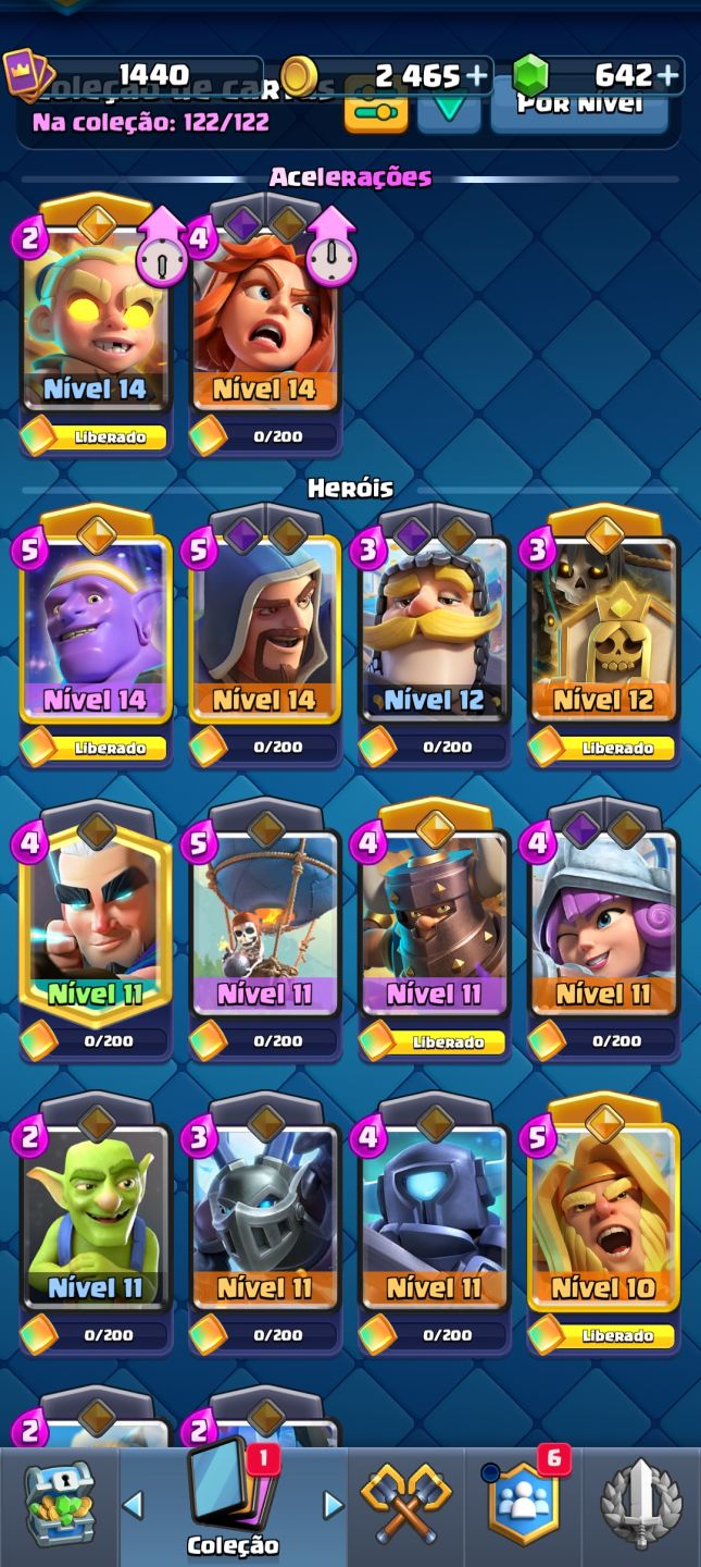CONTA CLASH ROYALE ARENA 21