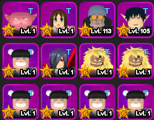 All Star Tower Defense | Serviços | Personagens