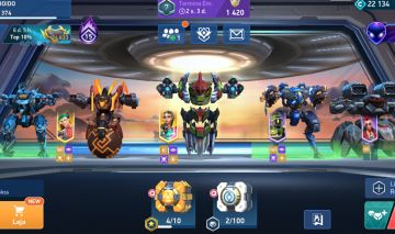 Conta Mech Arena com mais de 12000 de poder