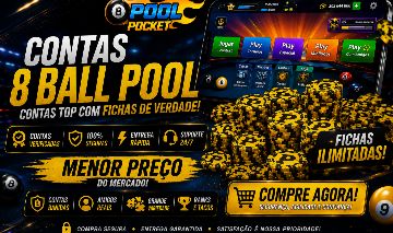 [MENOR PREÇO] CONTAS 8 BALL POOL AS TOPS