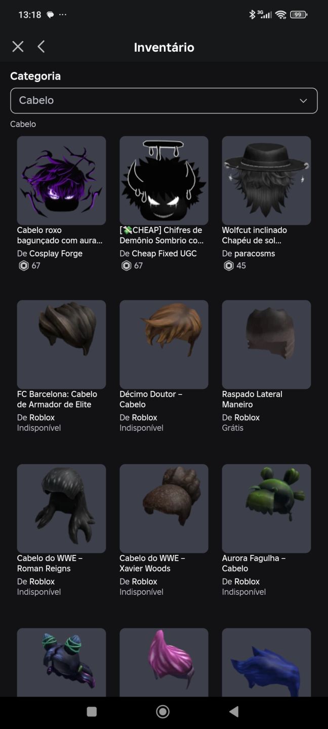 Conta Roblox antiga e rara diversos itens