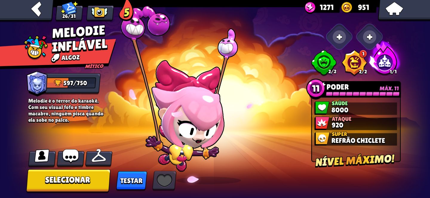 Conta de braw stars conta com varias skins miticas e epicas conta de 2023