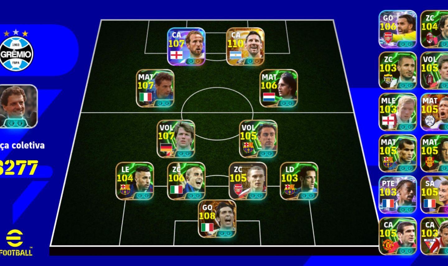 CONTA INSANA COM NOVO MESSI 110 + MATTHÄUS 107 + BUFFON 108!