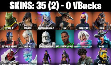 CONTA FORTNITE COM 35 SKINS TRACE/HOODIE/LORENZO/RIAN/WILDE/MARIPOSA/TEGAN