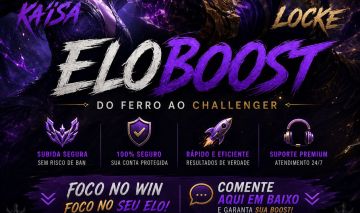 EloJob lol - Ferro ao Mestre soloq/challenger flex - Booster challenger.