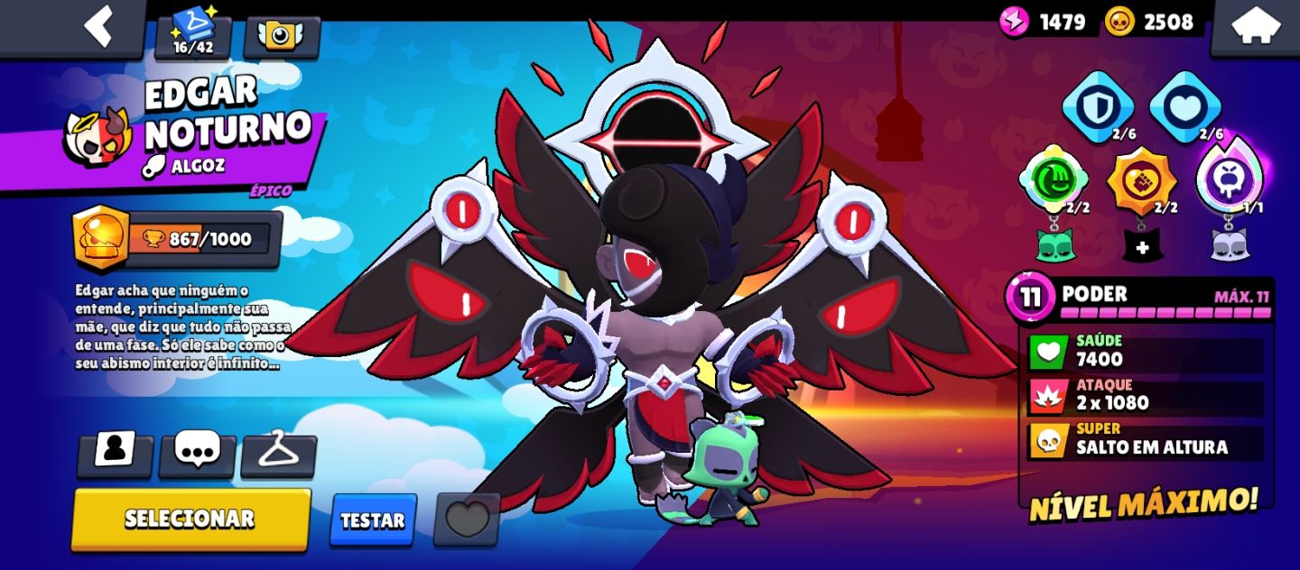 Conta de BRAWL STARS| SKINS DE HIPERCARGA|BRAWLERS LVL MAX| MAIS DE 45K