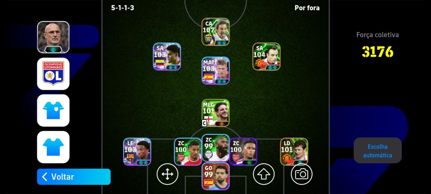 Conta de efootball braba várias coisa nela