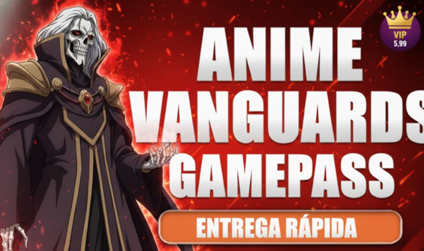 [50% ØFF PRØMØÇÃØ DE NATAL] GAMEPASS ANIME VANGUARD MENOR PREÇO DO SITE