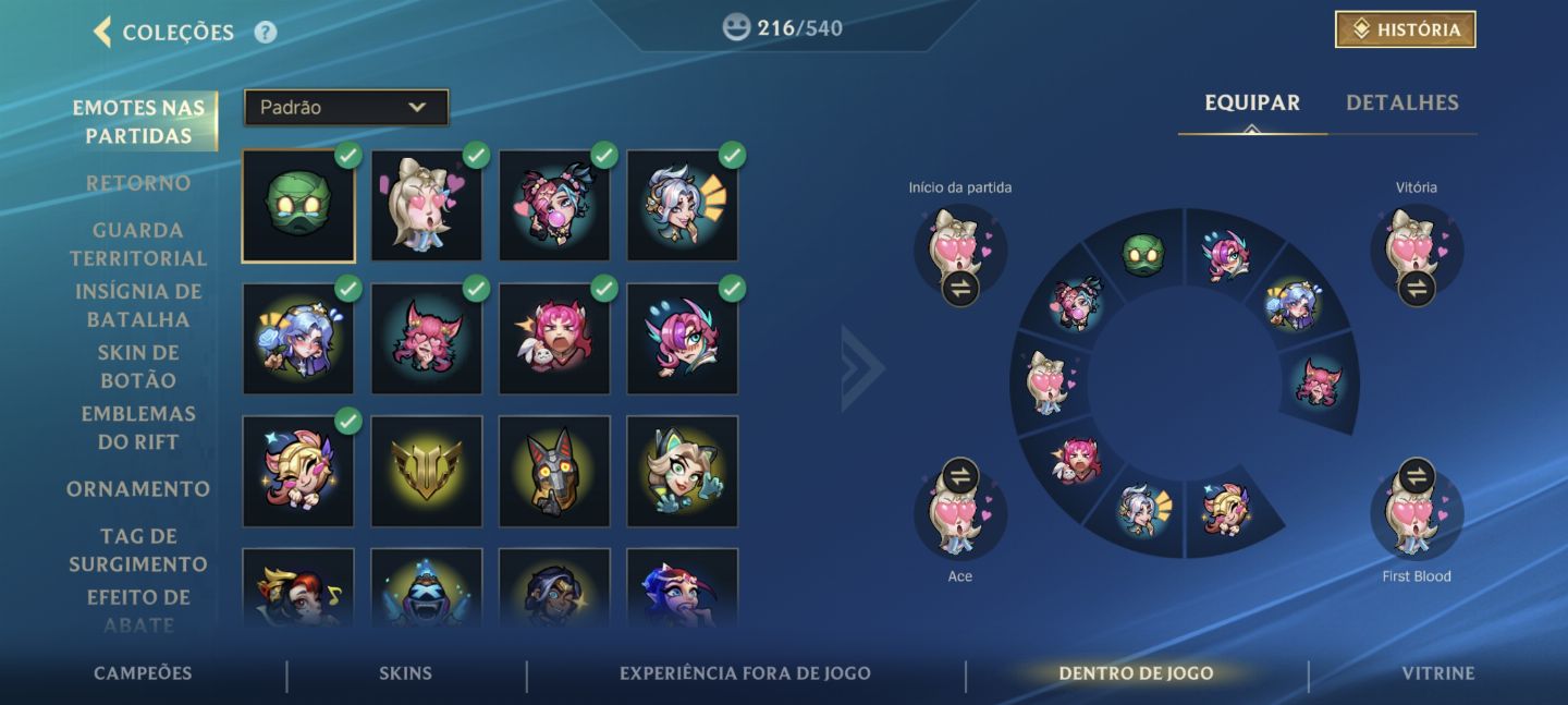 Conta WILDRIFT +210 skins SUPORTE/FADAS/SKINS MÍTICAS +7K GASTOS
