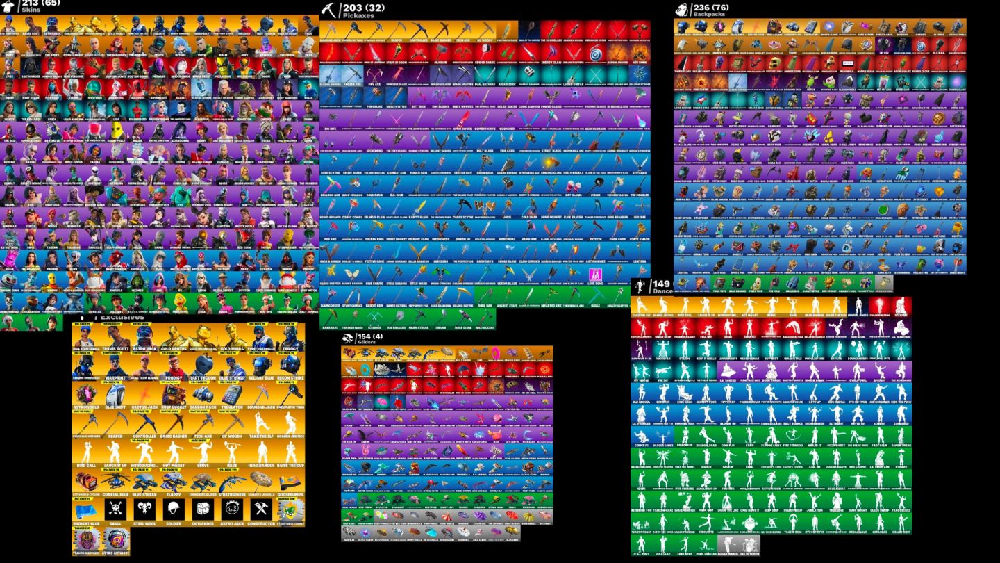 MELHORES CONTAS FORTNITE COM SKINS RARAS