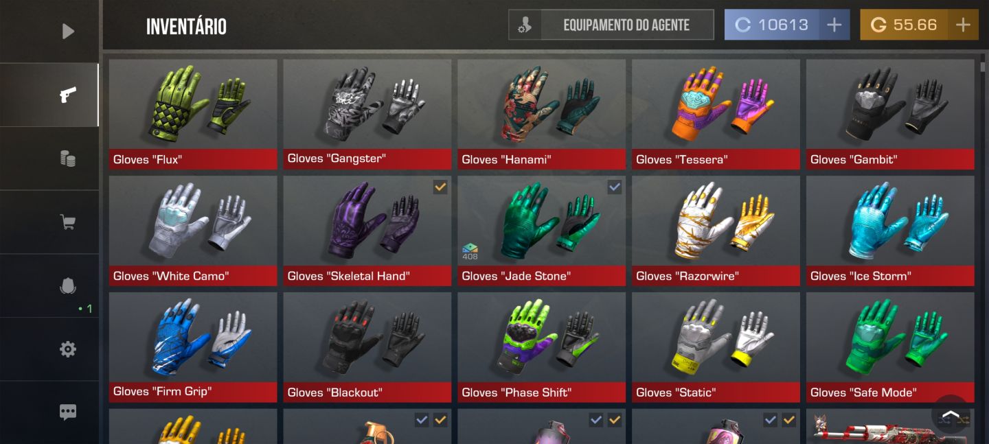 CONTA DE STANDOFF 2 COM MAIS DE 600 ITENS avaliada em 167k gold