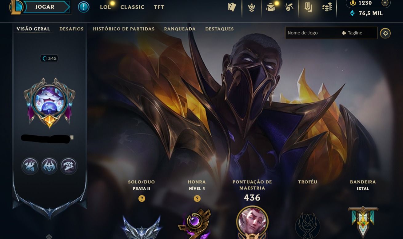 CONTA PRATA II - 169 SKIN - FULL CHAMP + ESPÓLIOS CHEIO! - 100% SEGURA!