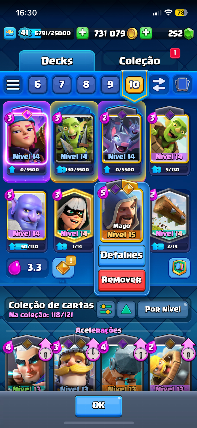 CONTA CLASH ROYALE, 6709 TROFÉUS, SUPER BARATA!
