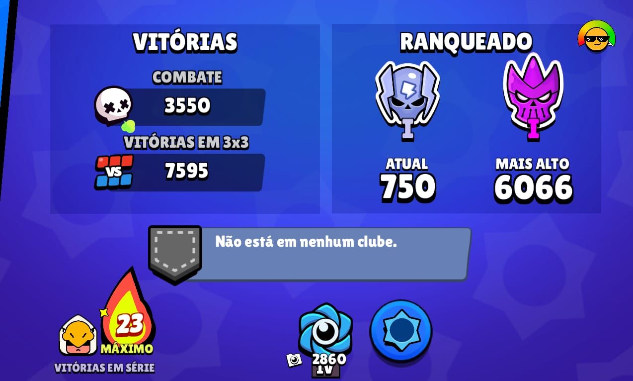 Conta Brawl Stars - 32.679 Troféus | 80/104 Brawlers | 109 Skins | 9 Hipercargas