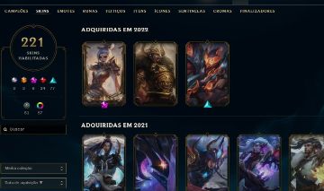 Conta LoL 230 skins
