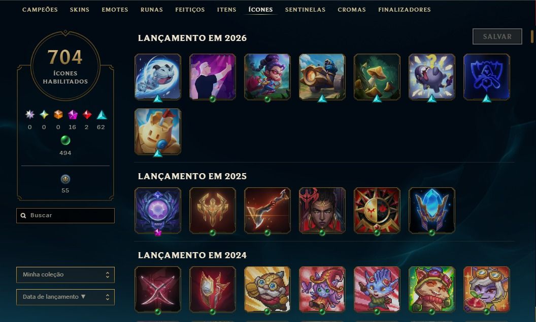 Conta 566 skins lvl 1065