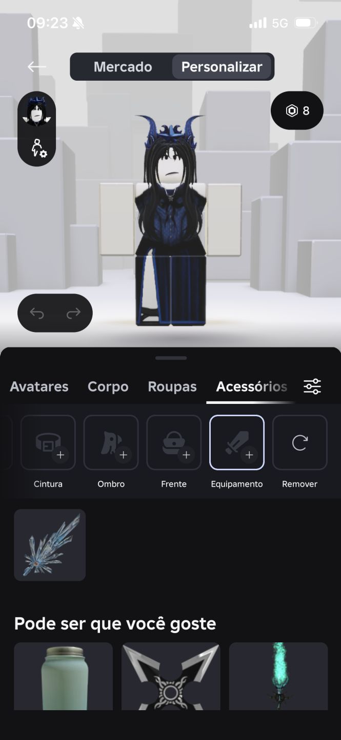 Vende-se conta com off sale navy Queen of the night!