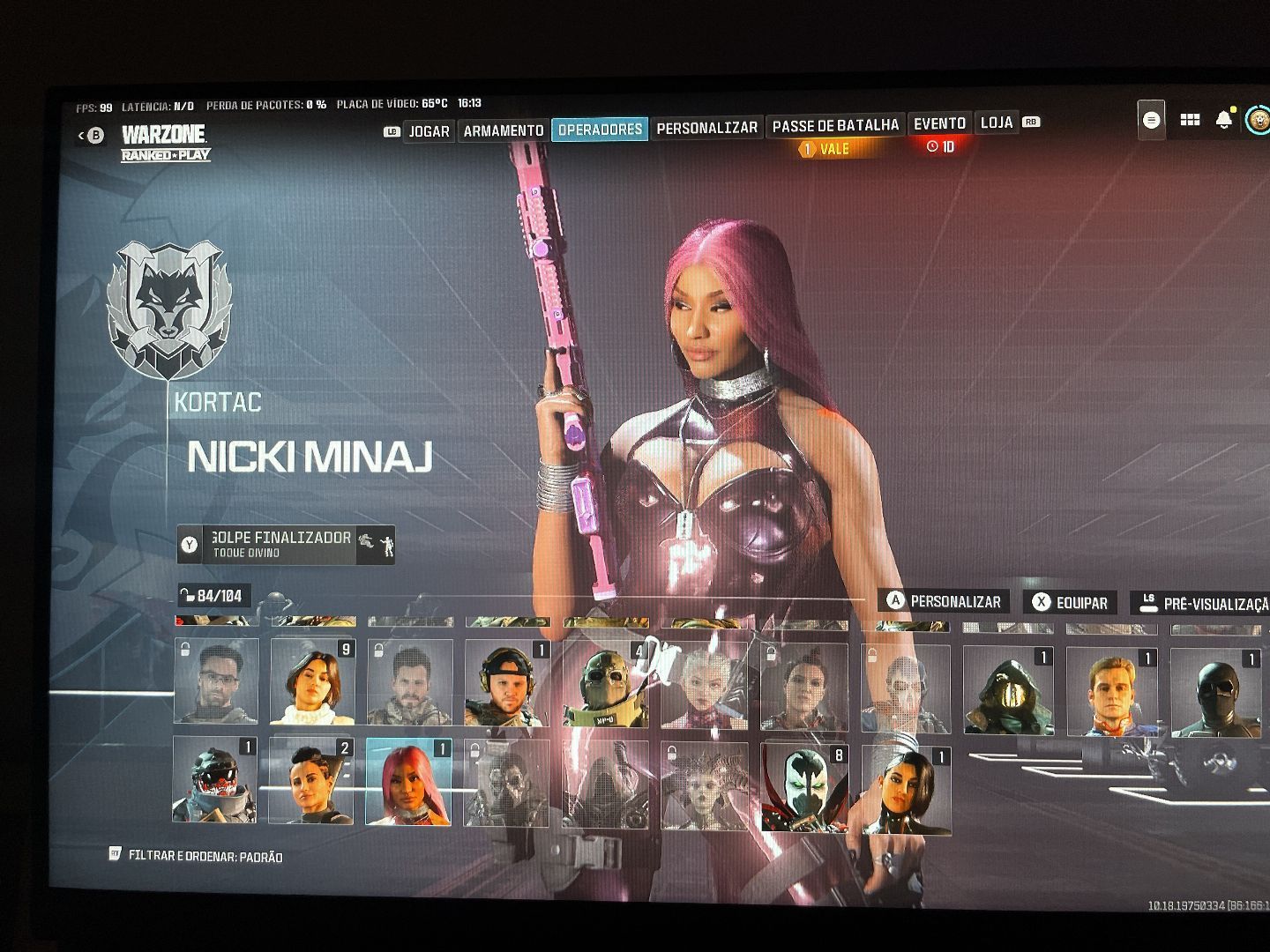 MELHOR CONTA DO SITE COD MW3/MW2 WARZONE INCRIVEL SKINS TOPS
