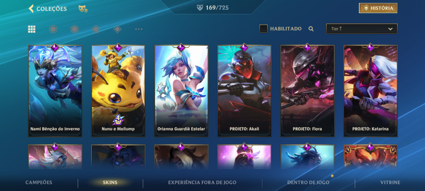 CONTA WILD RIFT(176 SKINS, INCLUINDO PASSES E SKINS MÍTICAS)