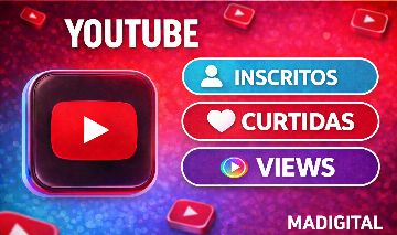 YOUTUBE -INSCRITOS,VISUALIZAÇÕES,CURTIDAS,LIVES -MENOR PREÇO