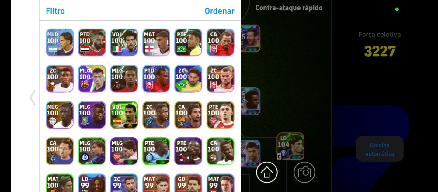 CONTA DE EFOOTBALL 27 COM SHOWTIMES, ÉPICOS E BIGTIMES