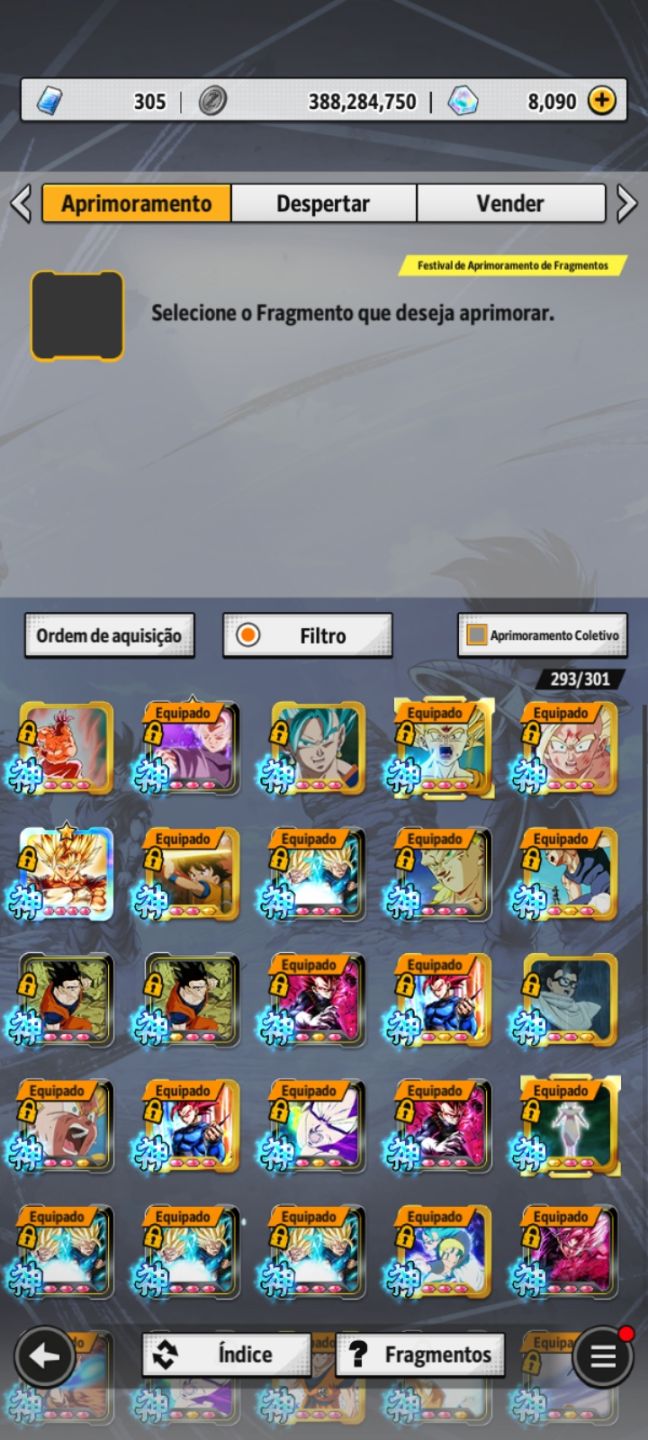 Conta de Dragon Ball Legends End Game Pronta Para Legends Festival