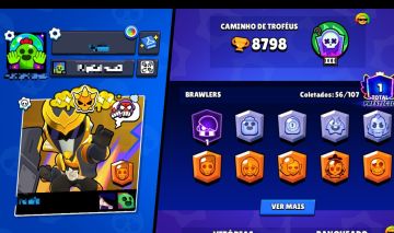 CONTA BRAWL STARS barato 53 BRAWLERS + 24K MOEDAS + 23K PONTOS DE PODER