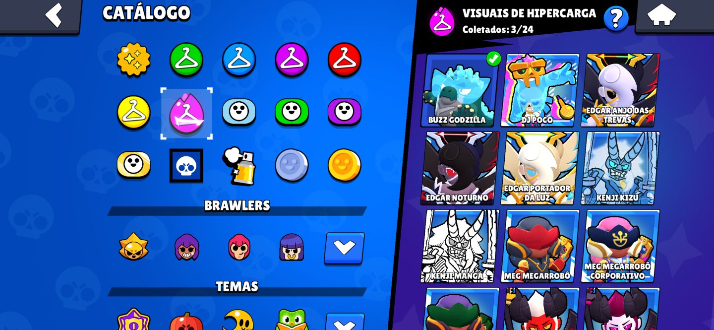 Conta de Brawl stars 40k de troféUs com todos os lendários