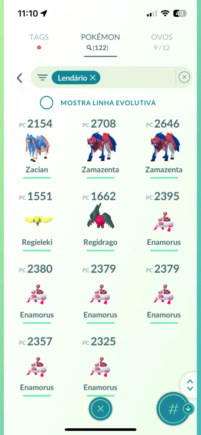 CONTA POKÉMON GO COM 2 MEWTOW DE ARMADURA+122 LENDÁRIO+13COM FUNDO DE LOCALIDADE