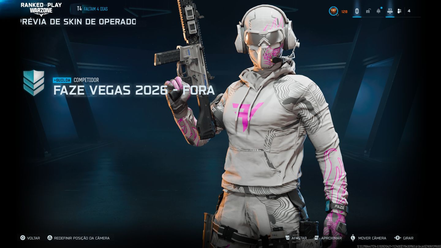 SKIN (IRIDESCENTE) (FAZE VEGAS 2026) (ROYAL REVENS) + 1.100 CP/ NÍVEL 128