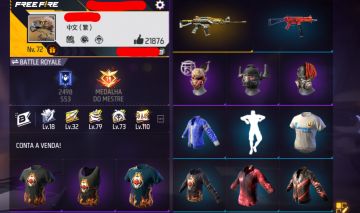 CONTA FREE FIRE EXTREMAMENTE RARA À VENDA! (conta de 2017)