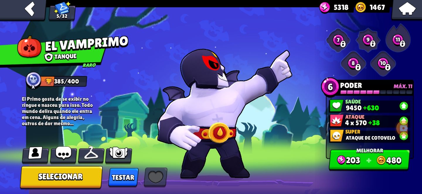 Conta Brawl Stars com quase 5000 Troféus e +38 Brawlers