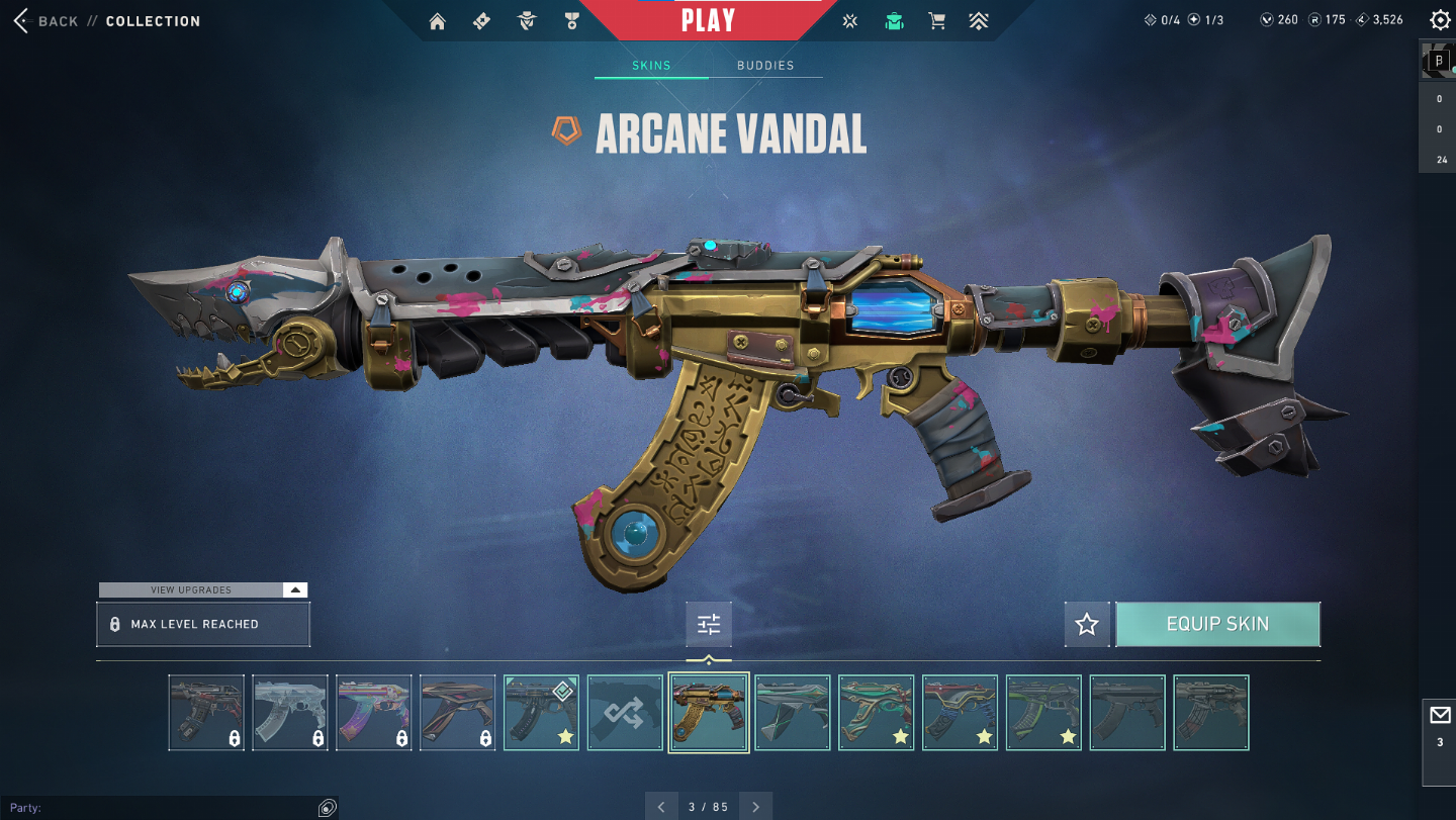 CONTA VALORANT À VENDA CARD DA BETA + SKINS RARAS! APROX 3K GASTOS