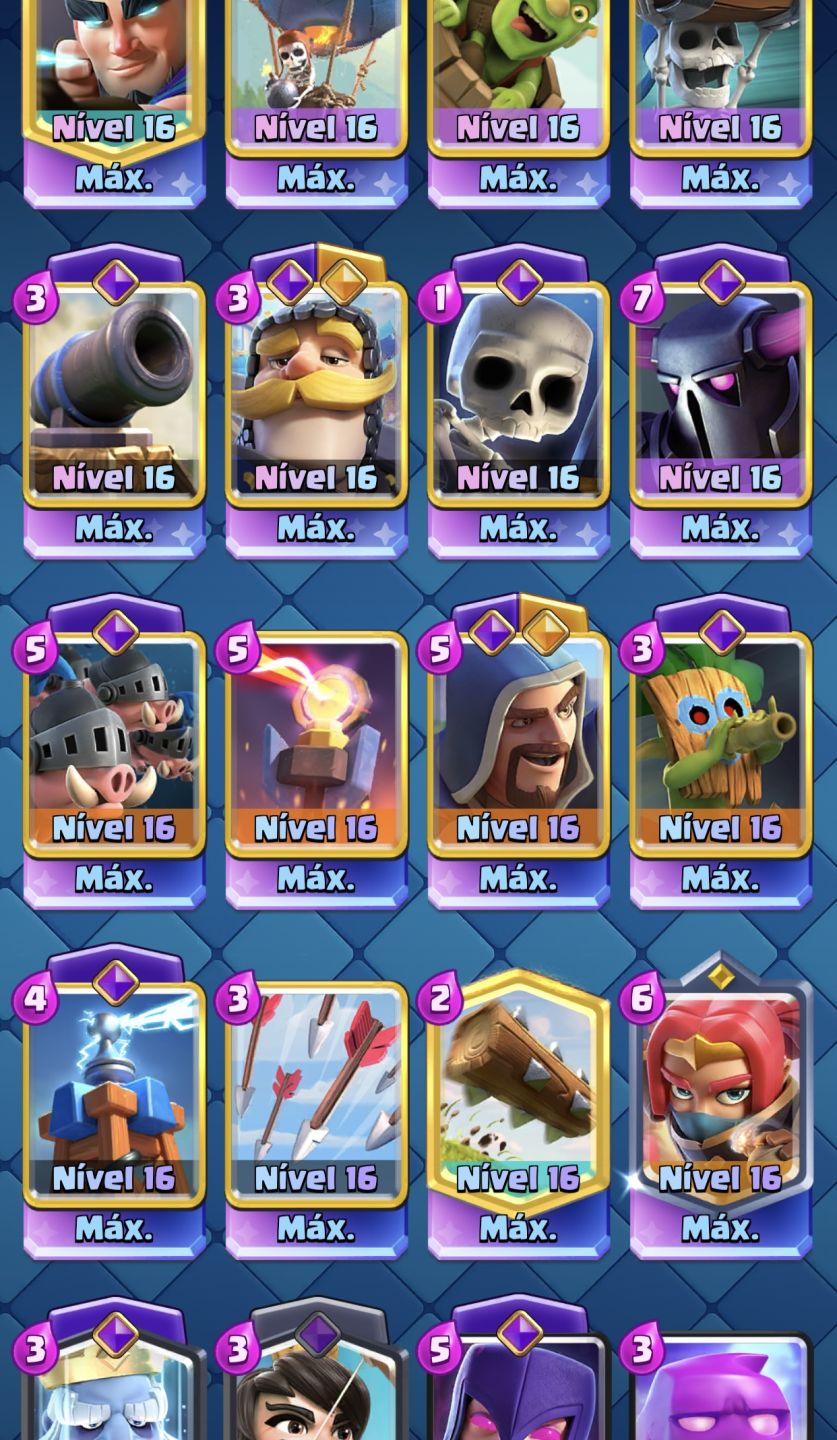 CONTA CLASH ROYALE 12.5k TROFÉUS - ENDGAME COMPLETA