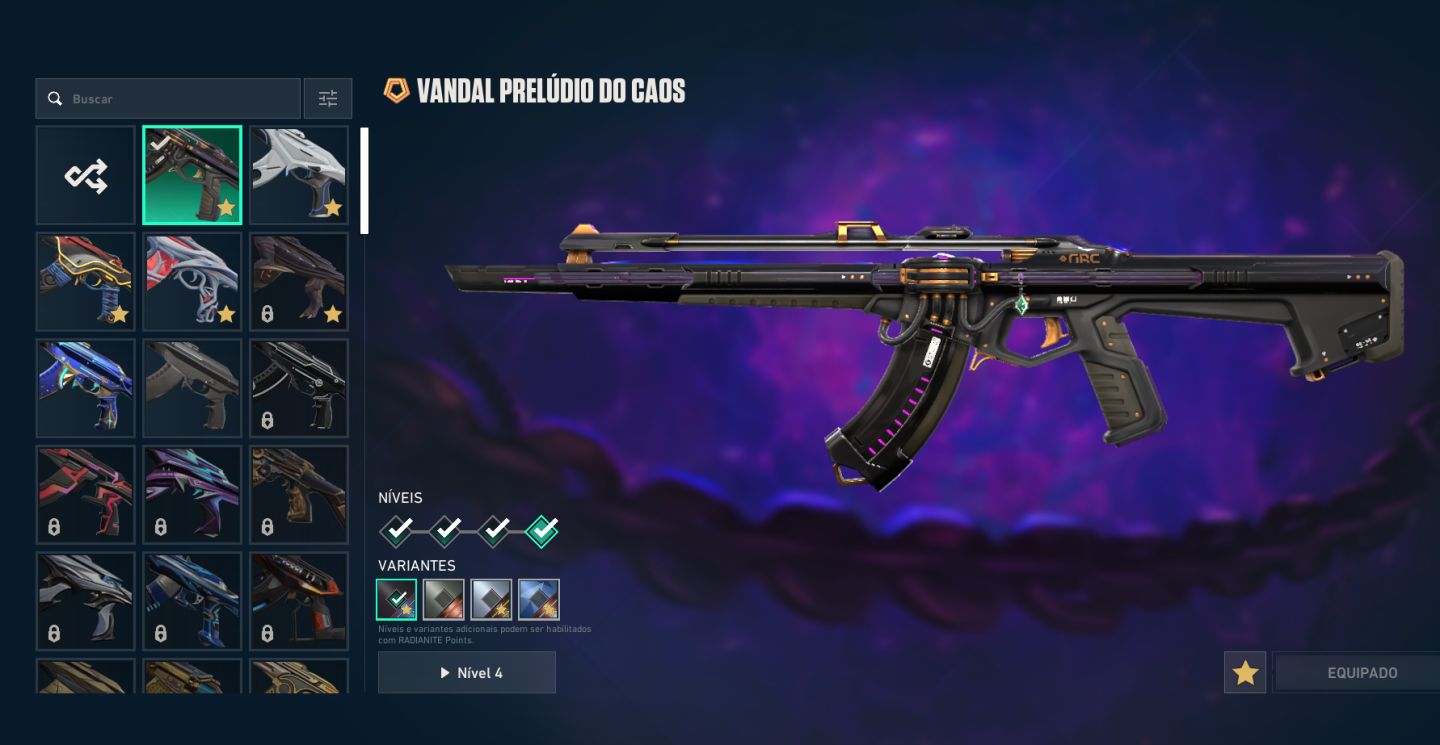 CONTA VALORANT ASCENDENTE KARAMBIT RGX + CHAMPIONS 2022 + XENO CAÇADOR