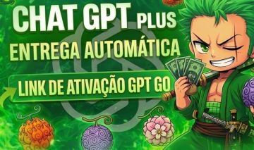 ChatGPT Plus (GPT GO) | Link de Ativação | Entrega Automática | Acesso Rápido