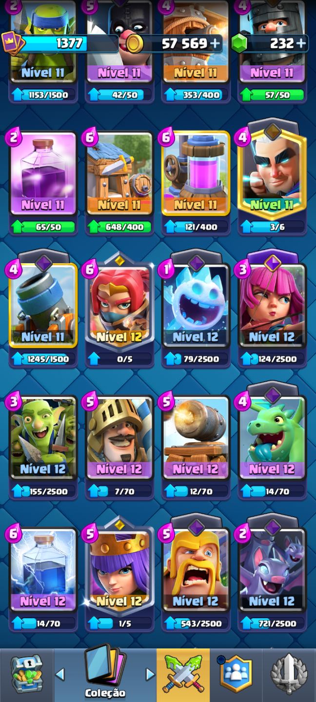 CLASH ROYALE HIGH 11.600+ TROFÉUS | MAGO E ESQUELETO G. NÍVEL 16 | CAMPEÕES TOP