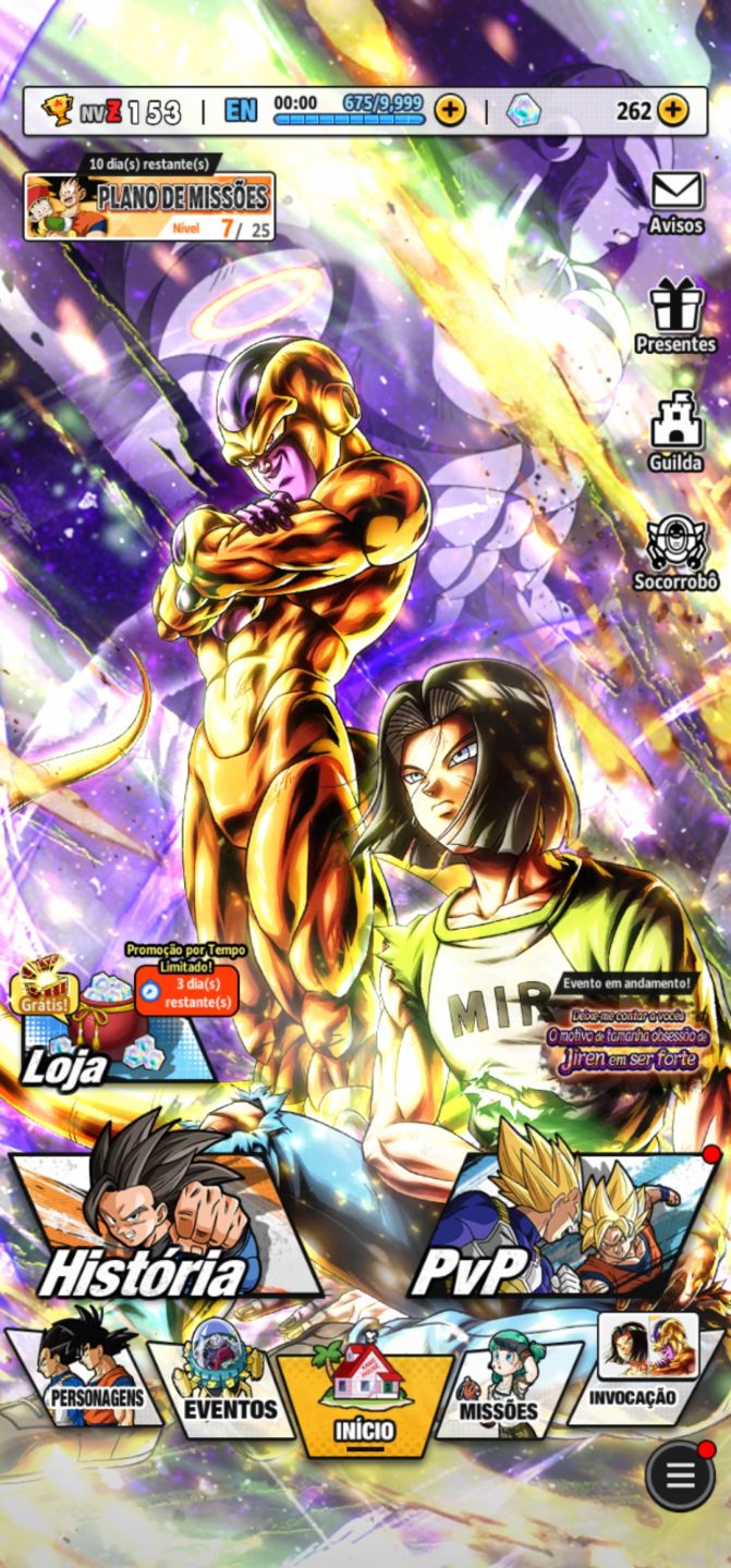 Conta de Dragon Ball Legends,torneio do poder , acesso id bandai
