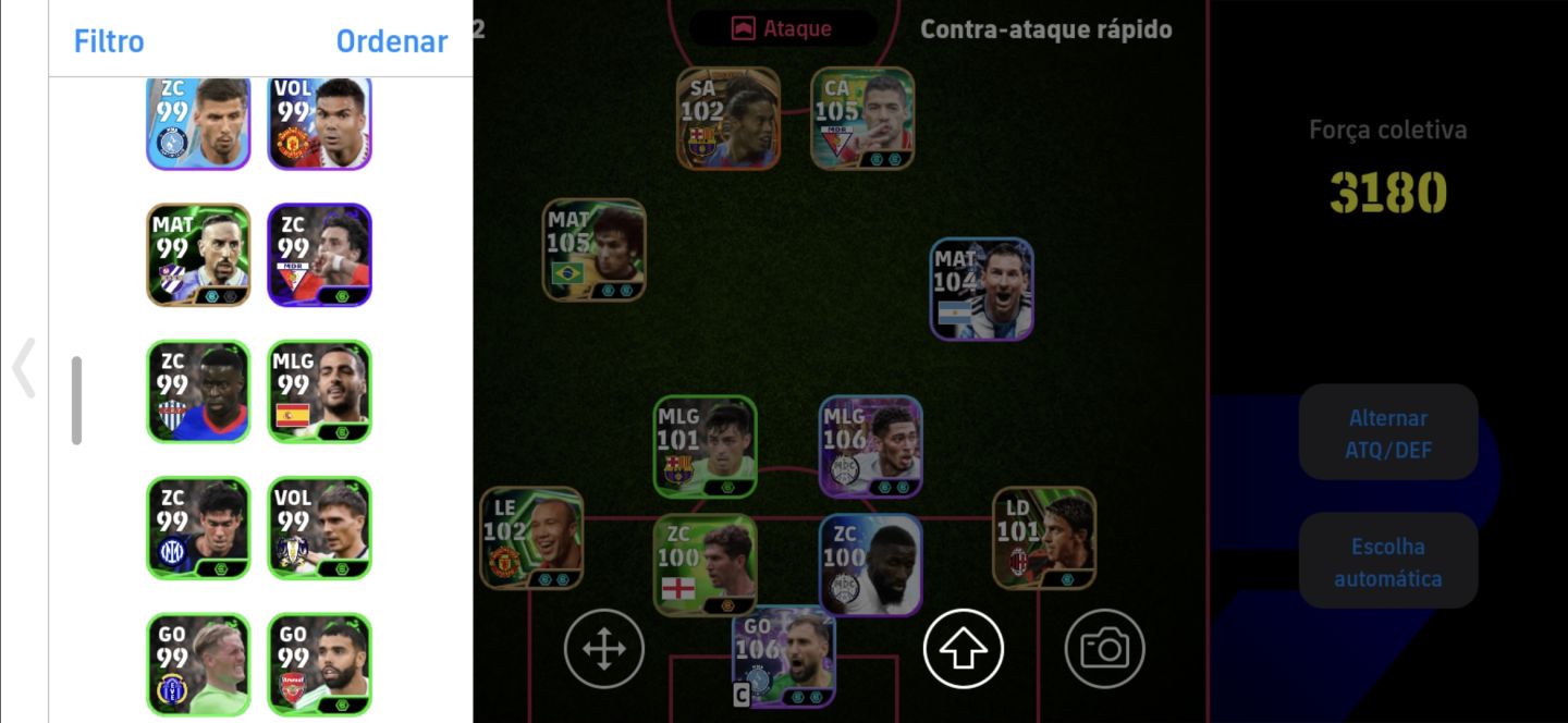 CONTA BRABA DE eFootball! Elenco forte, jogadores insanos e pronta pra jogar!
